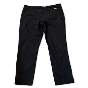 Tory Burch Pant Women Callie Skinny Ankle Mid Rise Side Zip Black Size 12‎